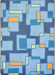 Joy Carpets Kid Essentials Outside the Box Cool Blue